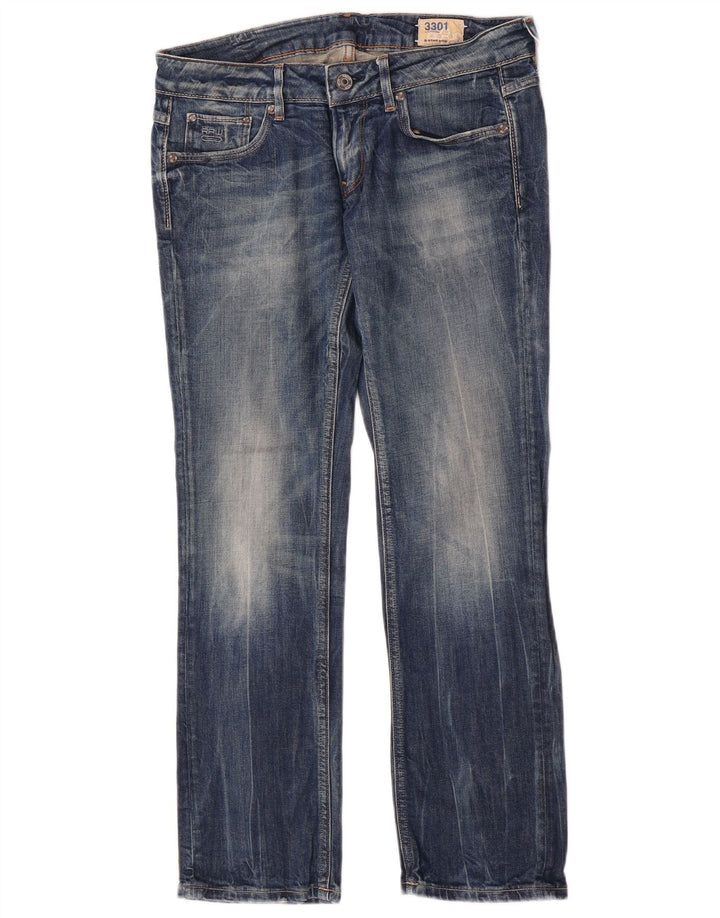 G-Star Womens Straight Jeans W30 L30 Blue Cotton
