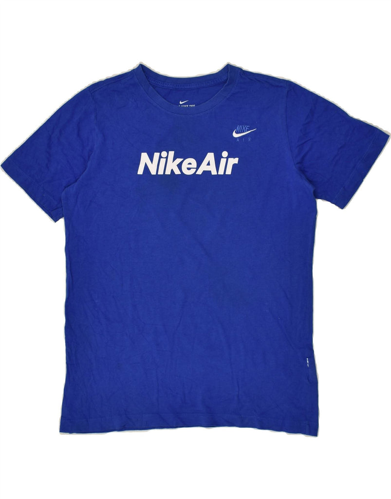 NIKE Boys The Nike Tee Graphic T-Shirt Top 13-14 Years XL Blue Cotton | Vintage Nike | Thrift | Second-Hand Nike | Used Clothing | Messina Hembry 
