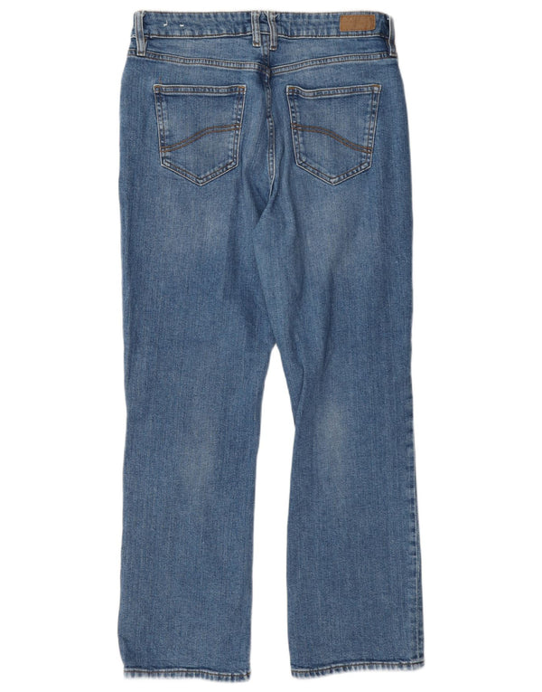 Fat Face Womens High Rise Straight Jeans UK 12 Medium W30 L29 Blue Cotton