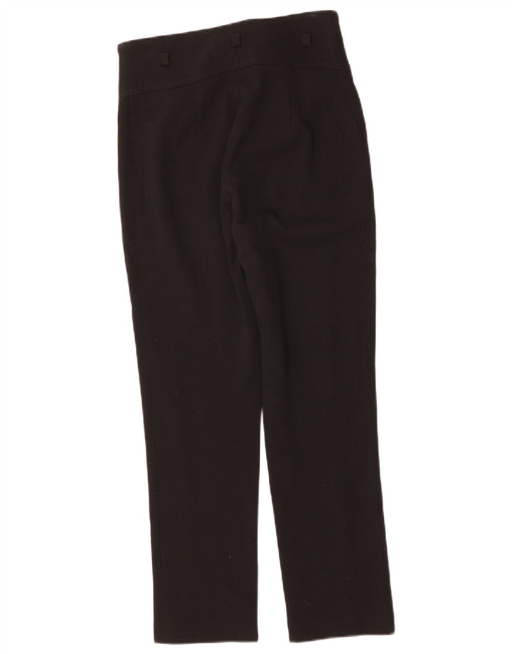 LUISA SPAGNOLI Womens Straight Suit Trousers IT 42 Medium W28 L26 Black