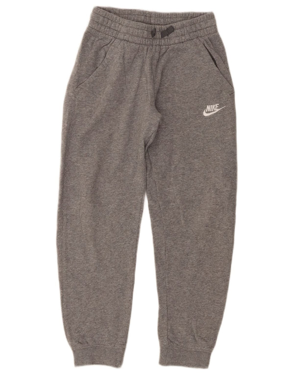 Nike Boys Tracksuit Trousers Joggers 10-11 Years Medium  Grey Cotton