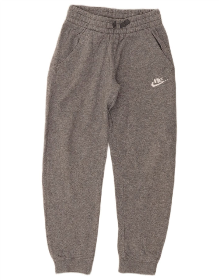 Nike Boys Tracksuit Trousers Joggers 10-11 Years Medium  Grey Cotton