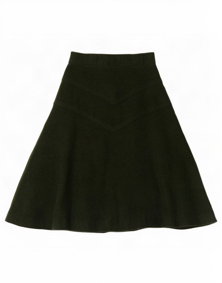 Vintage Womens A-Line Skirt IT 44 Medium W28 Green