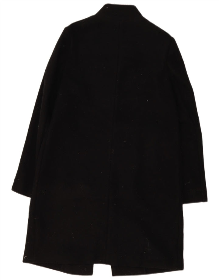Marks & Spencer Womens Overcoat UK 10 Small Black Polyester