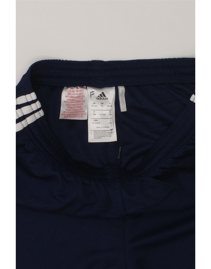 ADIDAS Boys Climalite Sport Shorts 13-14 Years Navy Blue Polyester | Vintage Adidas | Thrift | Second-Hand Adidas | Used Clothing | Messina Hembry 