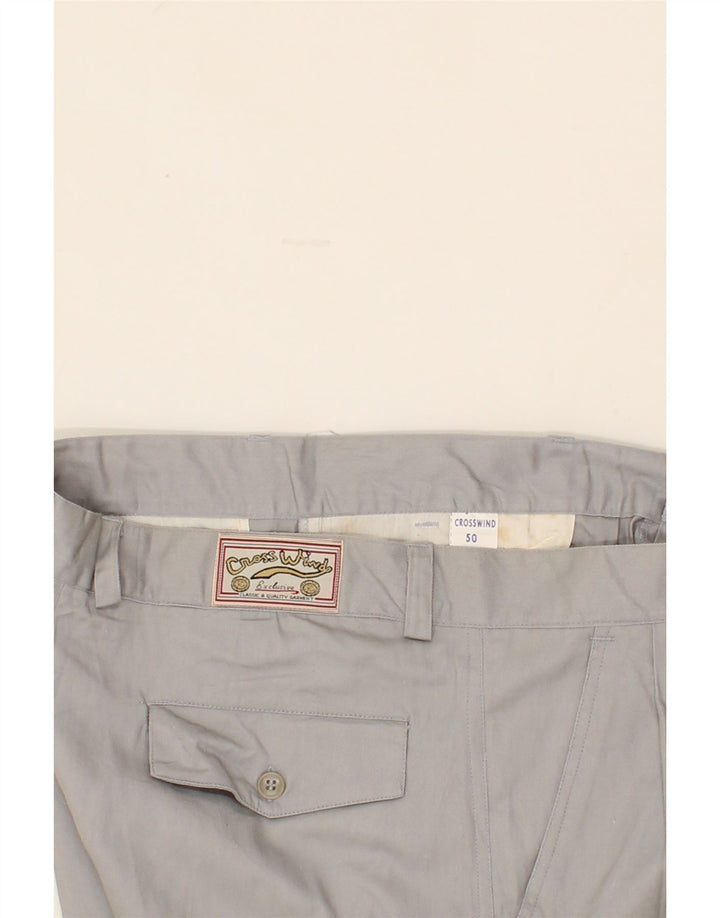 VINTAGE Mens Pegged Chino Shorts IT 50 Large W32  Grey Cotton Vintage Vintage and Second-Hand Vintage from Messina Hembry 