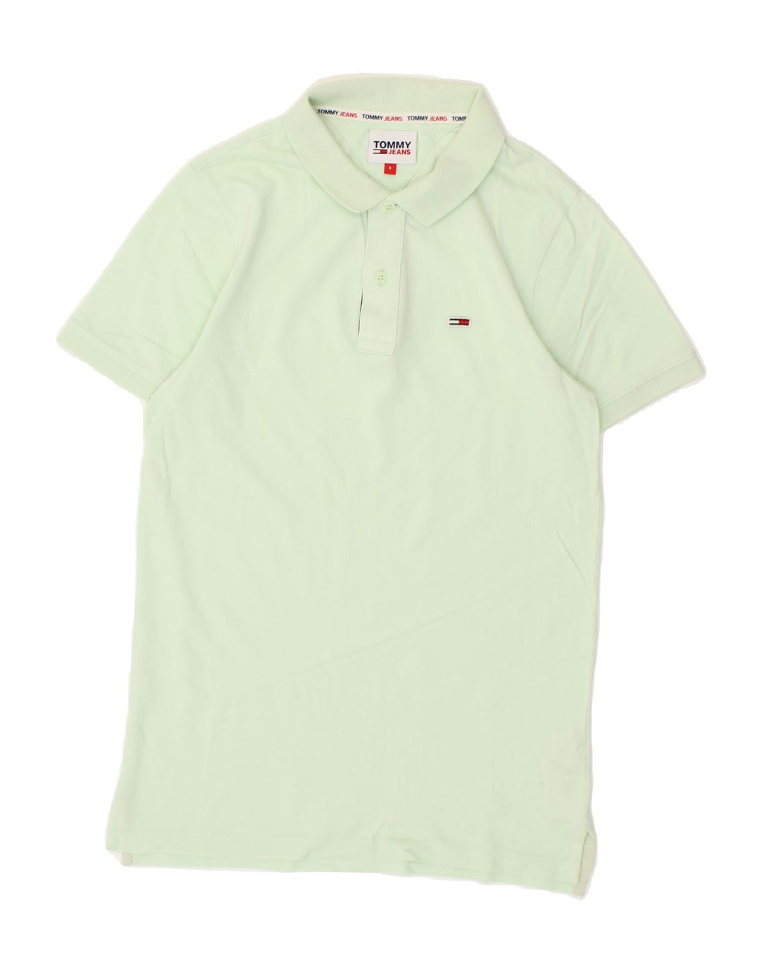 TOMMY HILFIGER Mens Polo Shirt Small Green Cotton Vintage Tommy Hilfiger and Second-Hand Tommy Hilfiger from Messina Hembry 