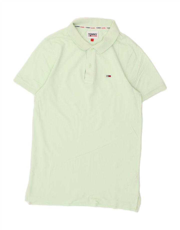 TOMMY HILFIGER Mens Polo Shirt Small Green Cotton Vintage Tommy Hilfiger and Second-Hand Tommy Hilfiger from Messina Hembry 