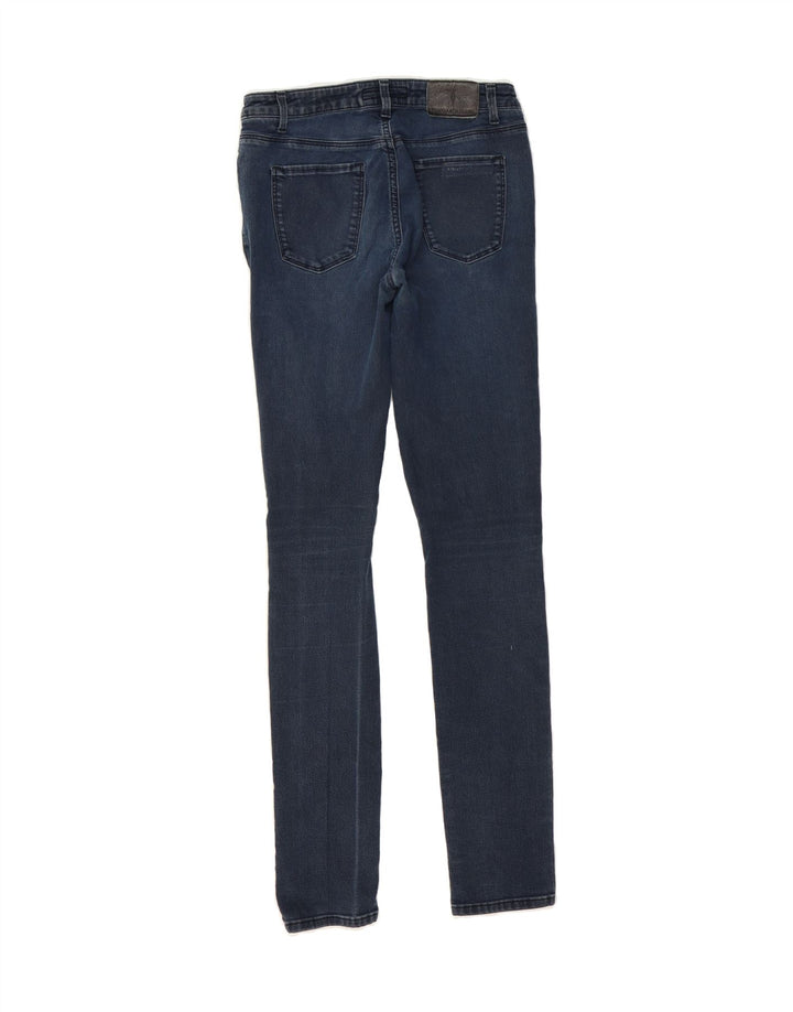 TRUSSARDI Womens Skinny Jeans W27 L32  Navy Blue Vintage Trussardi and Second-Hand Trussardi from Messina Hembry 