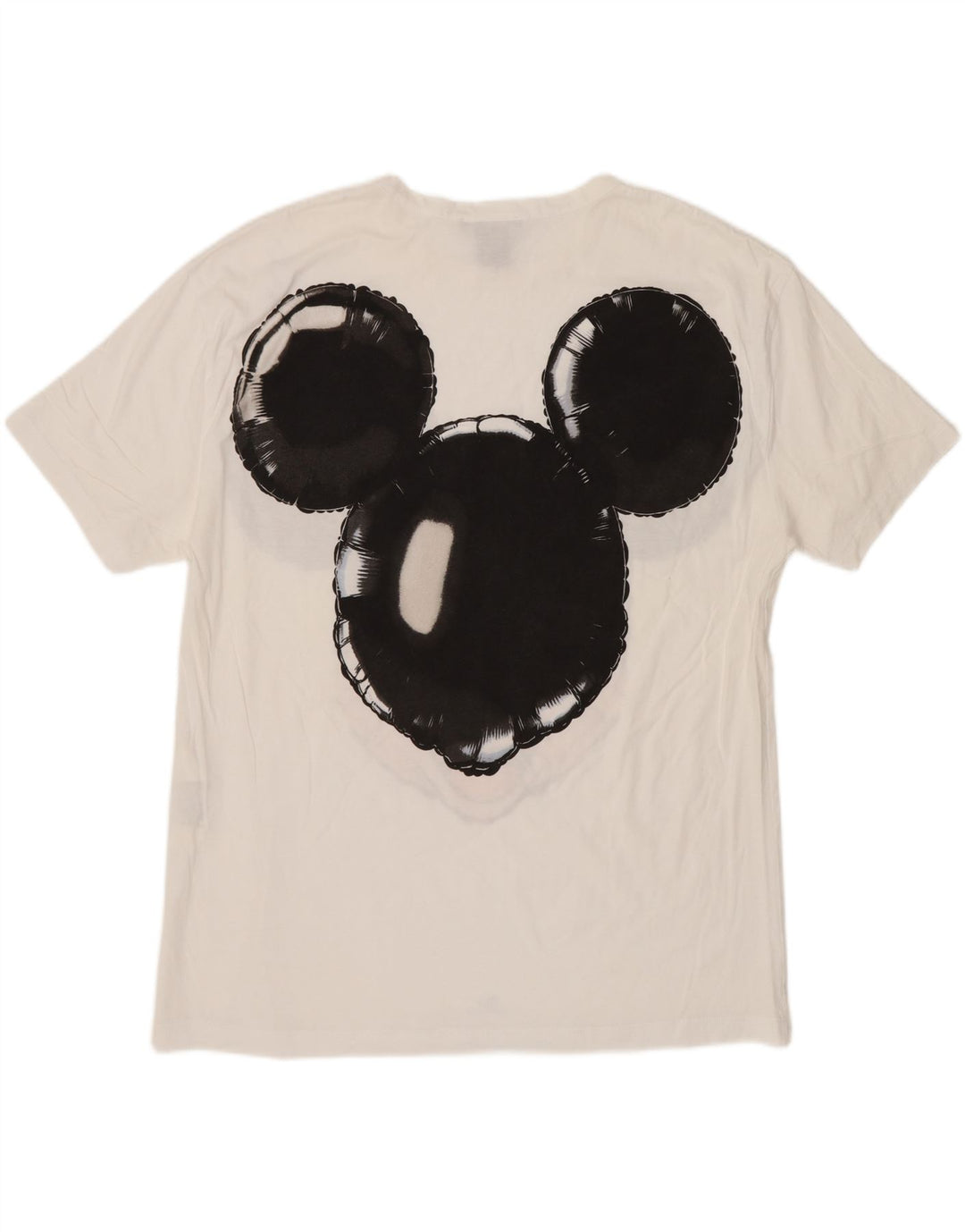Zara Womens Mickey Mouse Graphic T-Shirt Top UK 14 Medium White Cotton