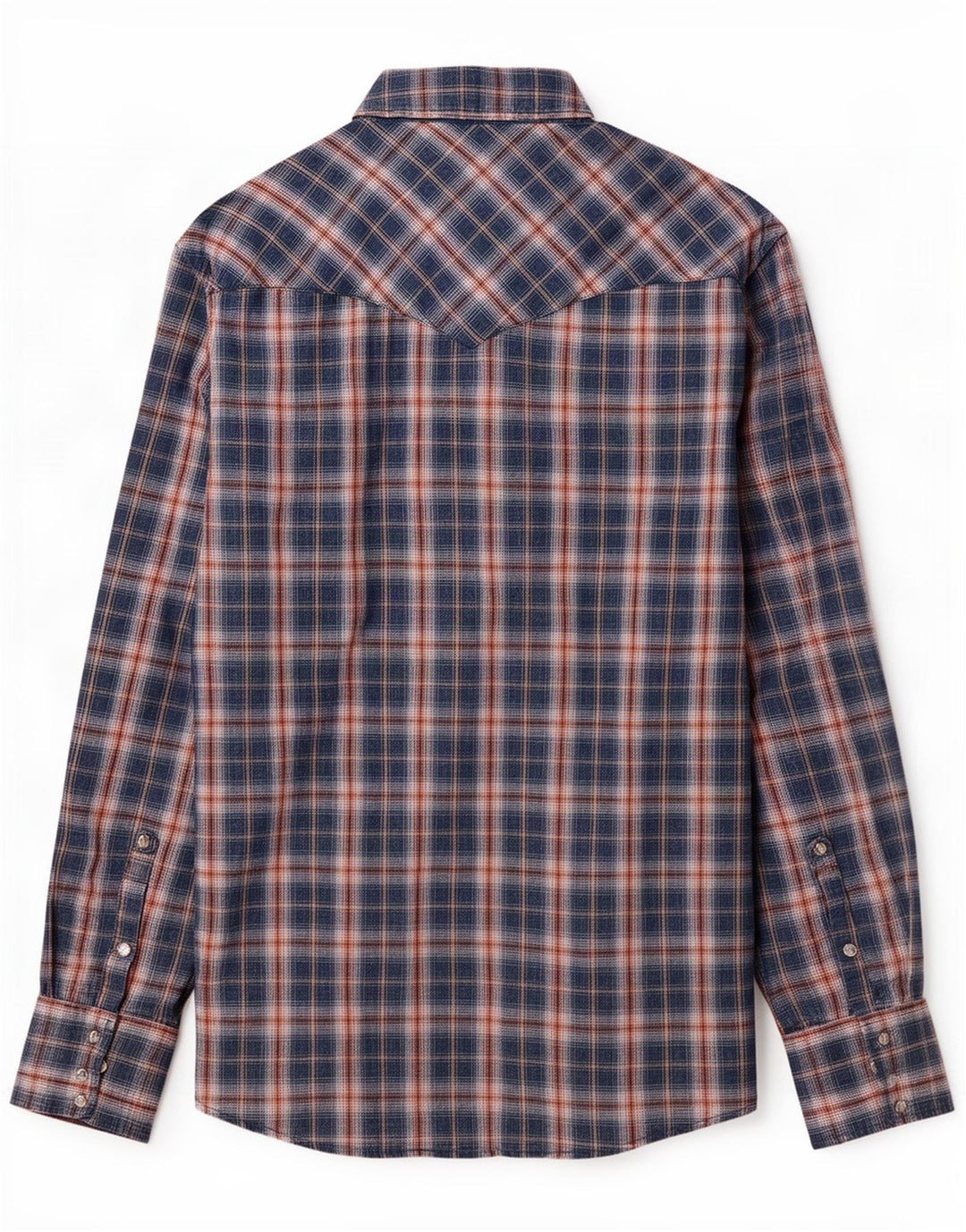 Wrangler Mens Flannel Shirt Large Blue Check