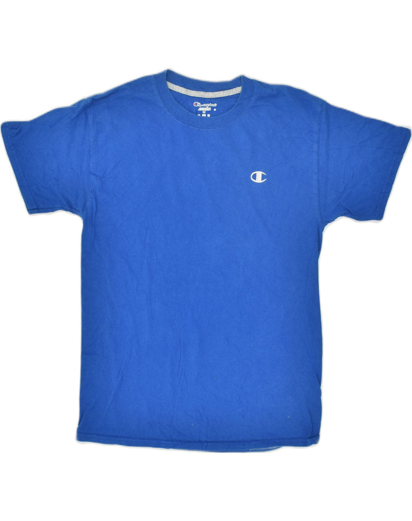 CHAMPION Mens T-Shirt Top Medium Blue Cotton | Vintage Champion | Thrift | Second-Hand Champion | Used Clothing | Messina Hembry 