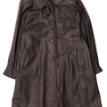 Carnet Womens Leather Coat UK 18 XL Black