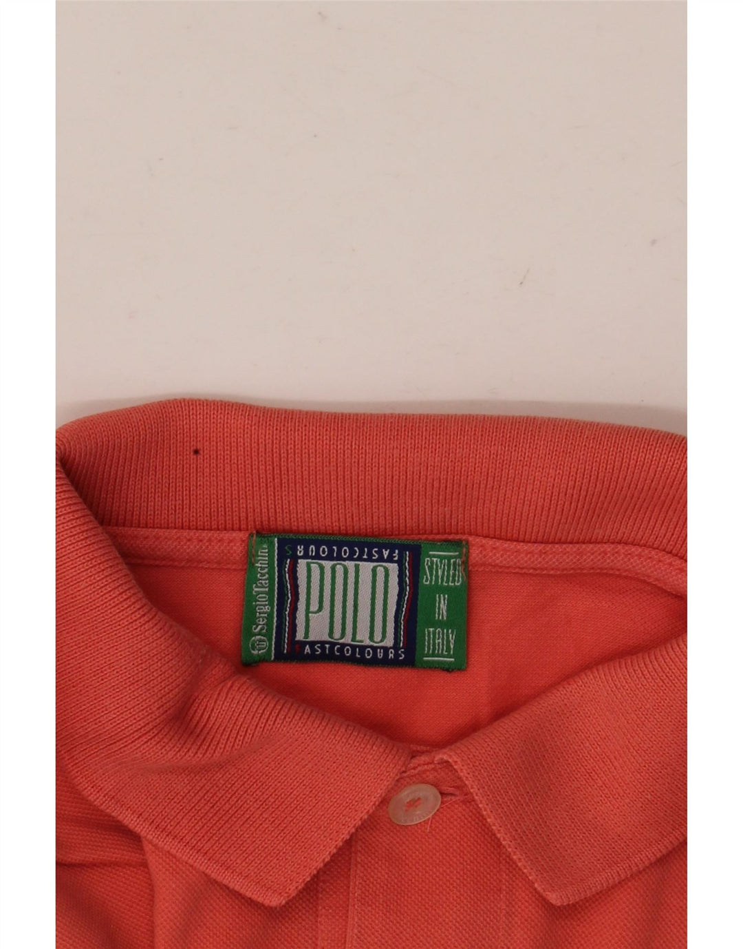 SERGIO TACCHINI Mens Polo Shirt Medium Orange