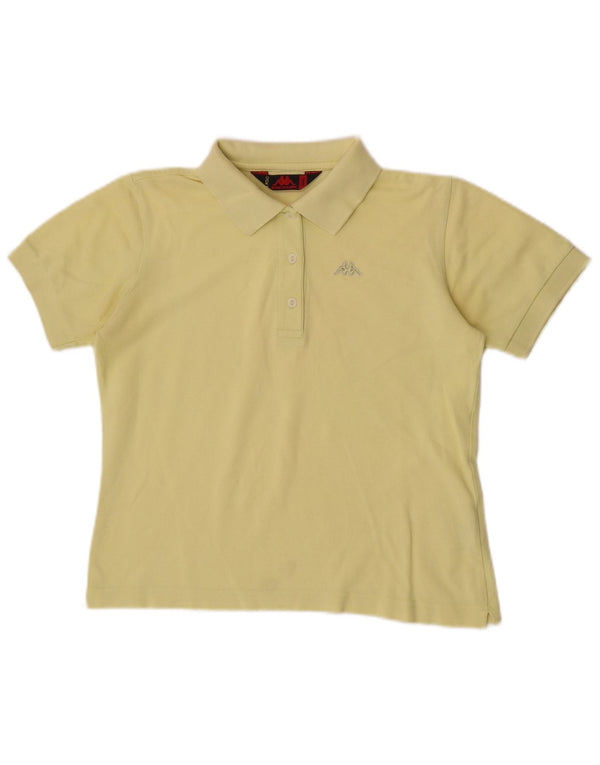 Kappa Womens Polo shirt Small Yellow Cotton Sports