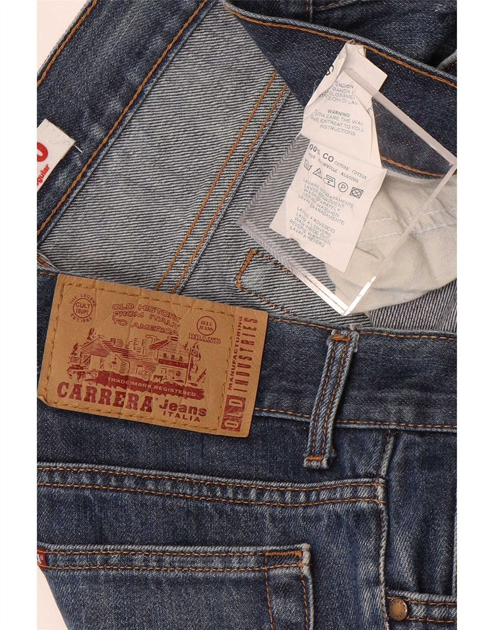 Carrera Mens 700 Regular Fit Straight Jeans W34 L33 Blue Cotton