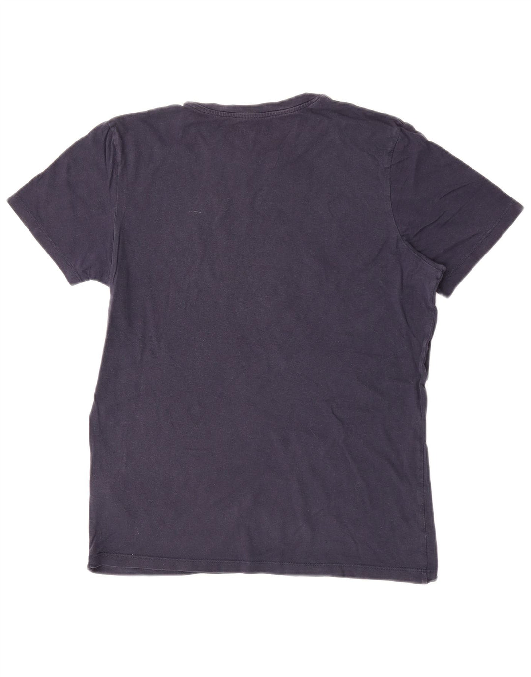Jack & Jones Mens T-Shirt Top Medium Navy Blue Cotton