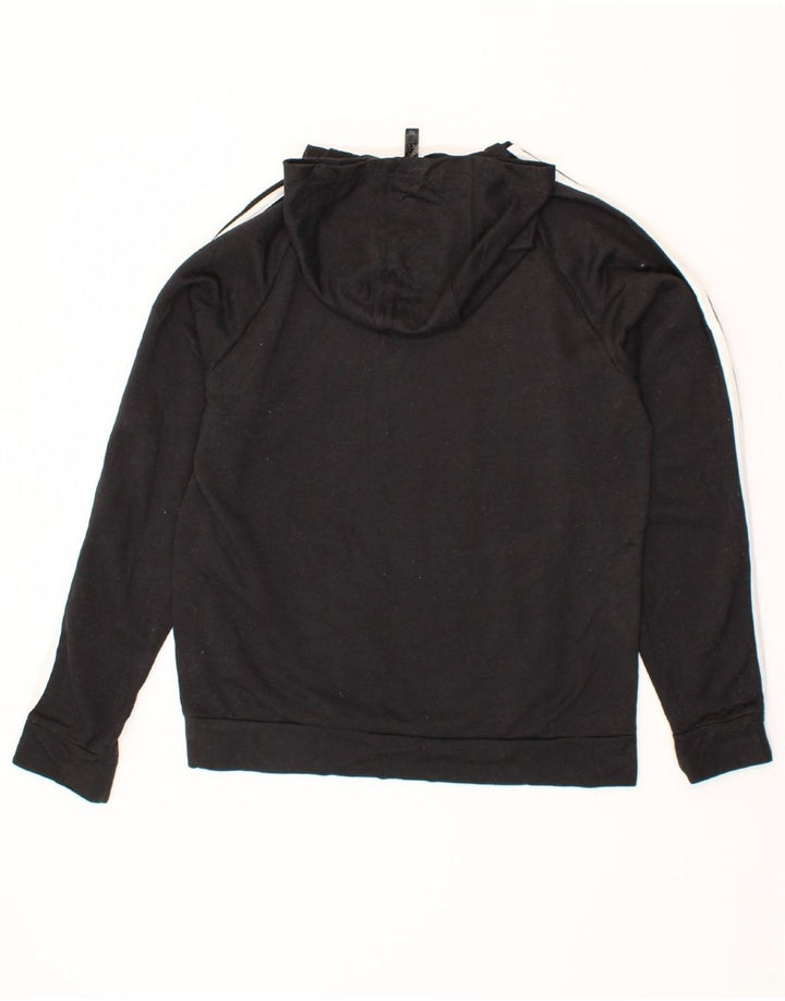 ADIDAS Mens Hoodie Jumper Medium Black Polyester Vintage Adidas and Second-Hand Adidas from Messina Hembry 