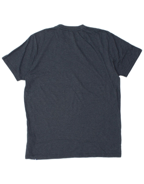 Weird Fish Mens T-Shirt Top Medium Navy Blue Cotton