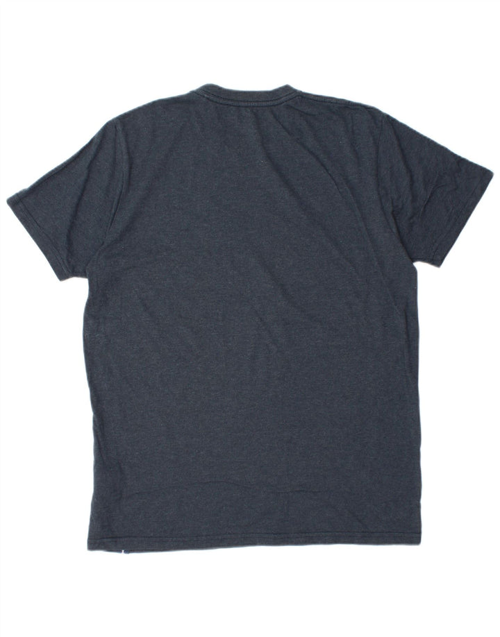 Weird Fish Mens T-Shirt Top Medium Navy Blue Cotton