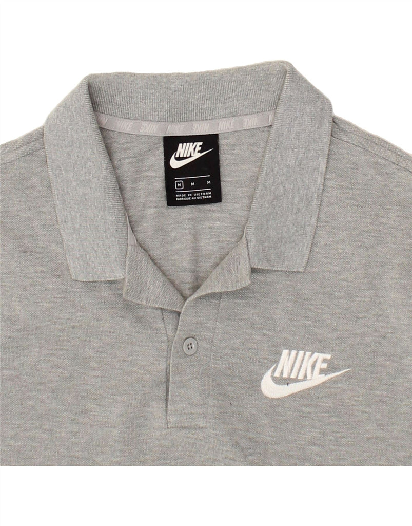 NIKE Mens Polo Shirt Medium Grey Cotton Vintage Nike and Second-Hand Nike from Messina Hembry 