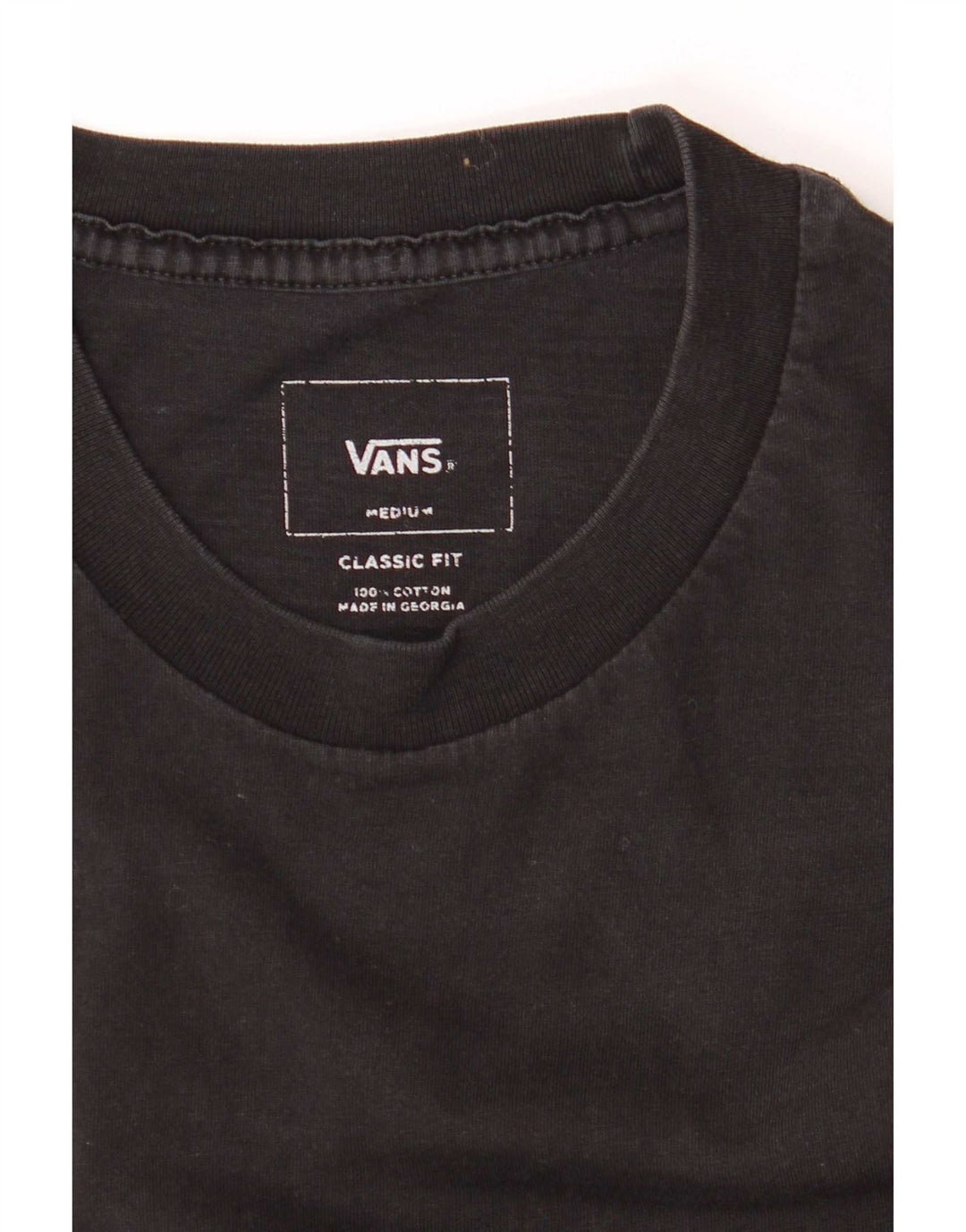 Vans Mens Classic Fit T-Shirt Top Medium Black Colourblock