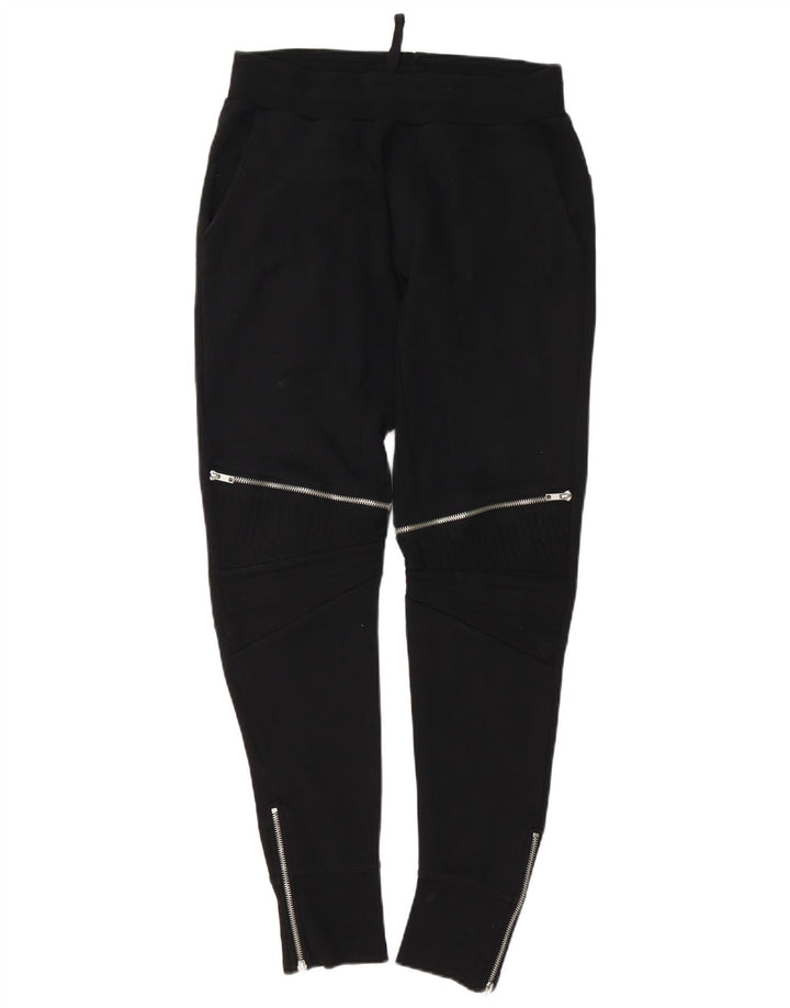 Zara Mens Tracksuit Trousers Medium  Black Cotton