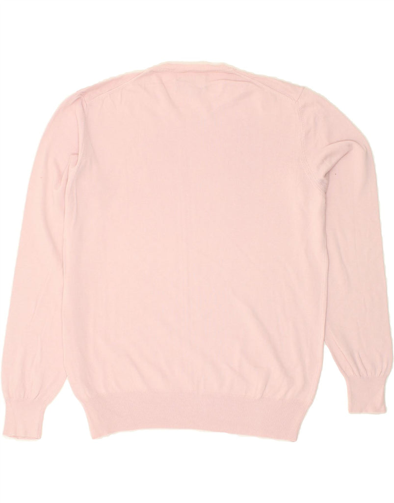 MARLBORO CLASSICS Mens Crew Neck Jumper Sweater Large Pink Cotton Vintage Marlboro Classics and Second-Hand Marlboro Classics from Messina Hembry 