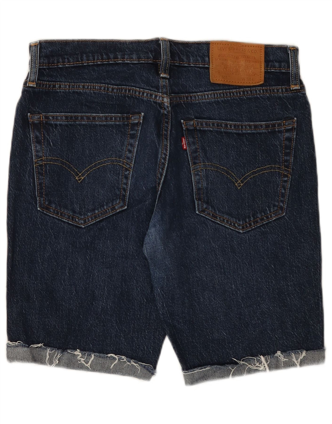 Levi's Mens 511 Denim Shorts W30 Medium Navy Blue Cotton
