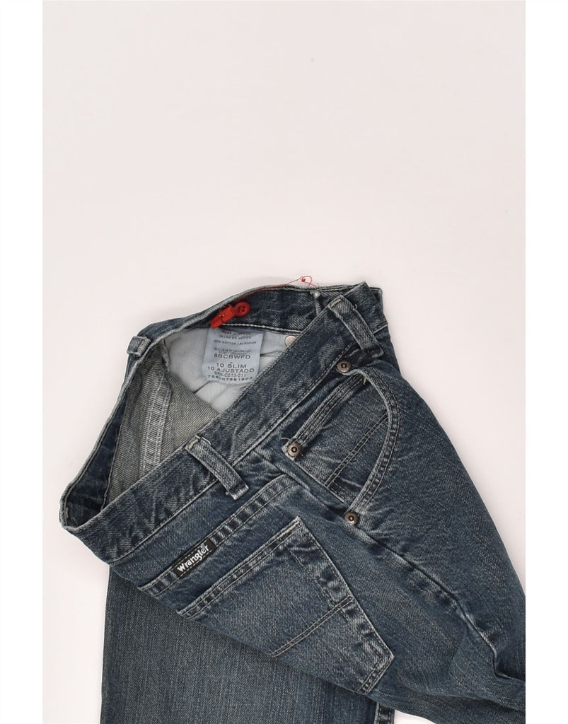 WRANGLER Boys Slim Jeans 9-10 Years W24 L24  Blue Cotton | Vintage Wrangler | Thrift | Second-Hand Wrangler | Used Clothing | Messina Hembry 