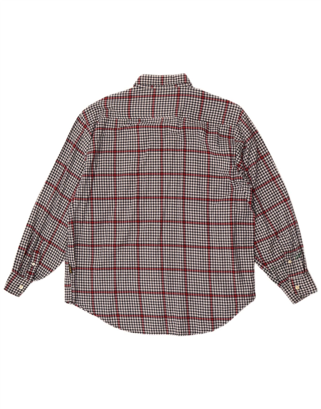Lee Mens Shirt Large Grey Gingham Cotton