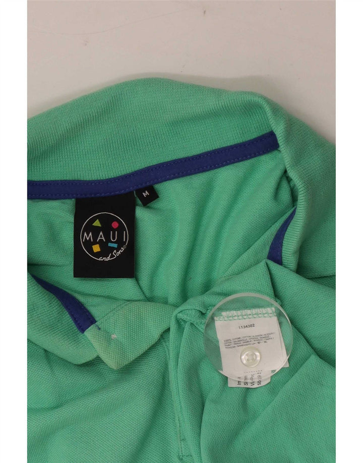 Maui and Sons Mens Polo Shirt Medium Green Cotton