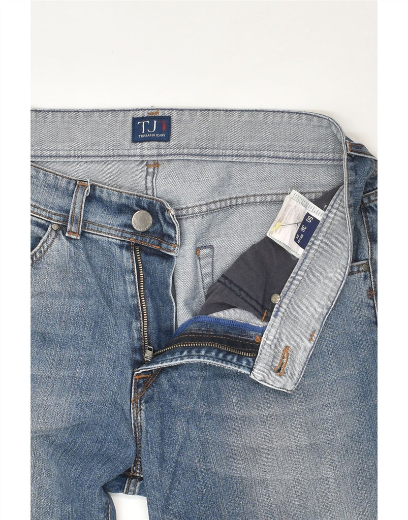 TRUSSARDI Mens Slim Jeans W34 L33 Blue Cotton | Vintage Trussardi | Thrift | Second-Hand Trussardi | Used Clothing | Messina Hembry 
