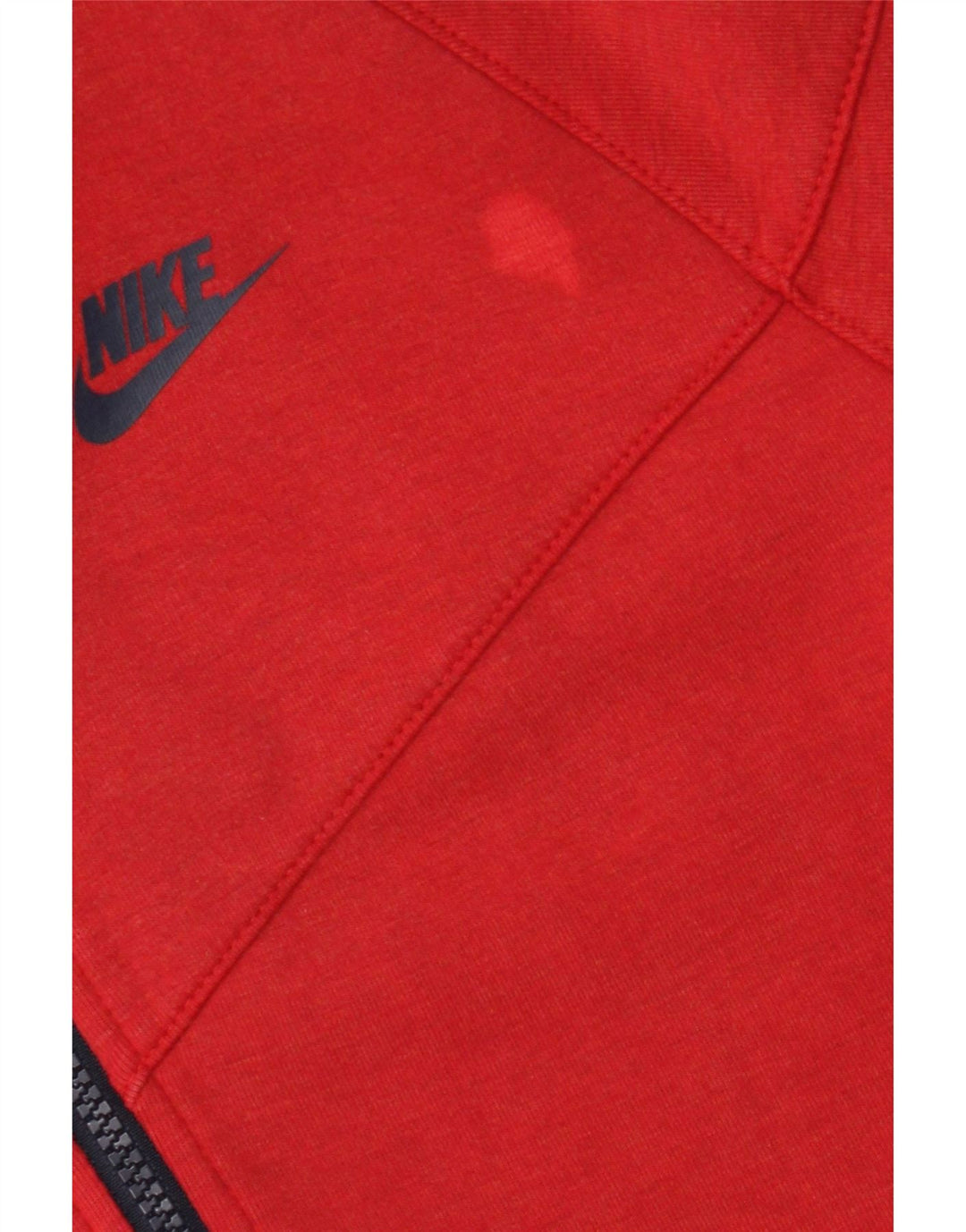 Nike Mens Zip Hoodie Sweater Small Red Cotton