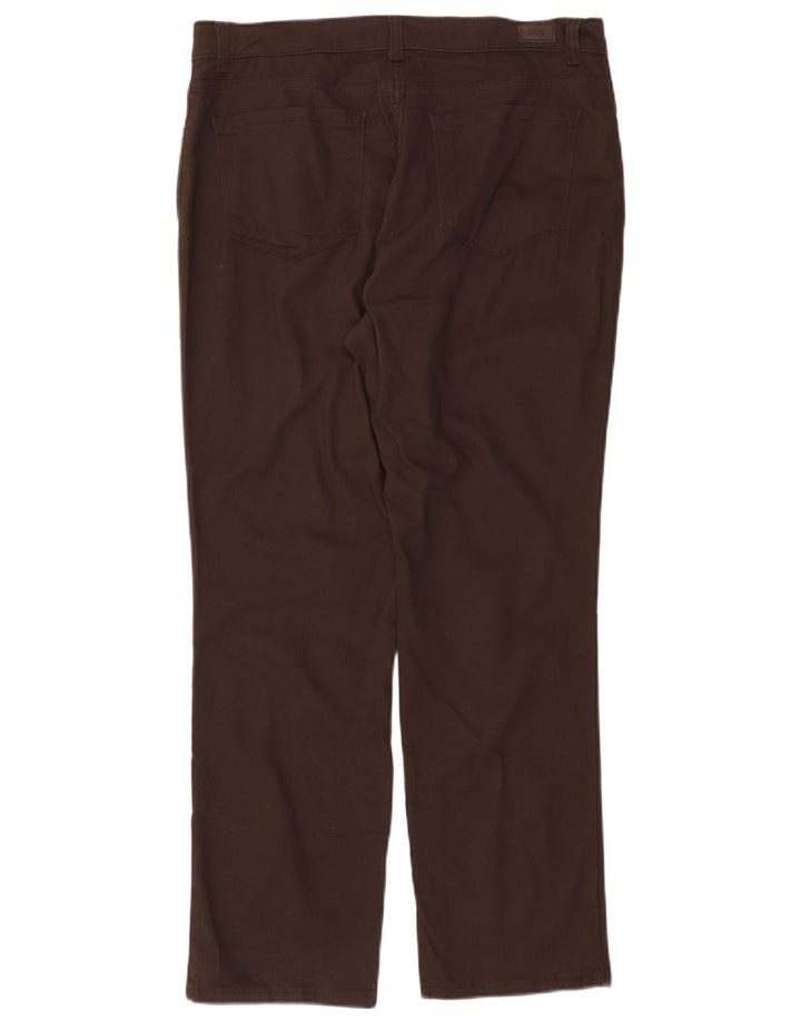 Lee Womens Classic Fit Straight Casual Trousers W34 L29 Brown