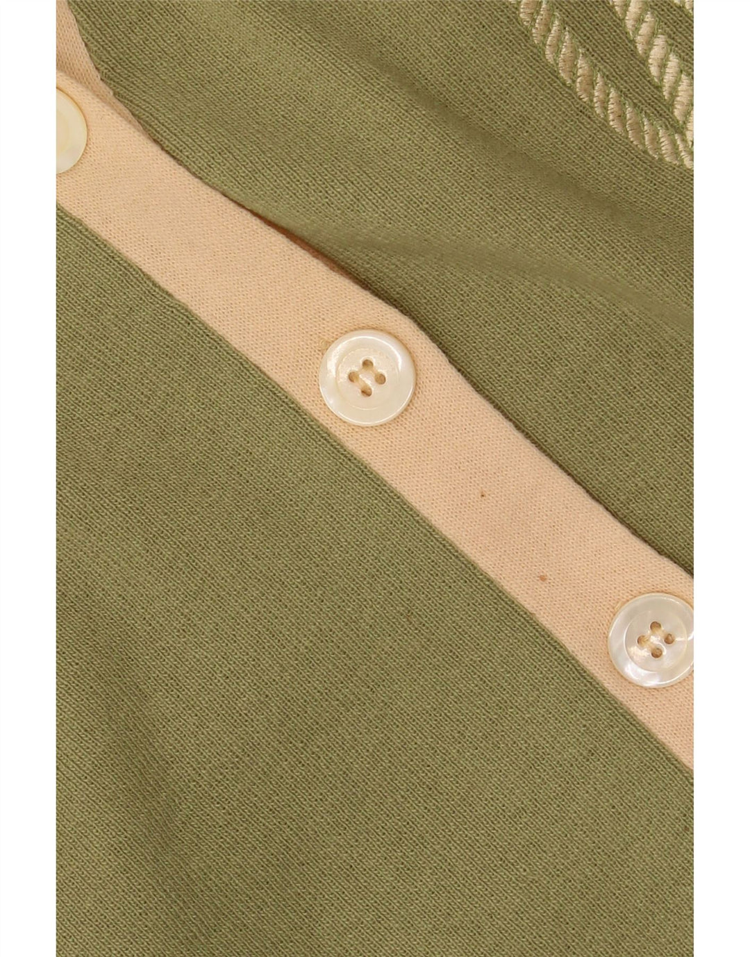 LES COPAINS Womens Cardigan Sweater UK 4 XS Khaki Wool