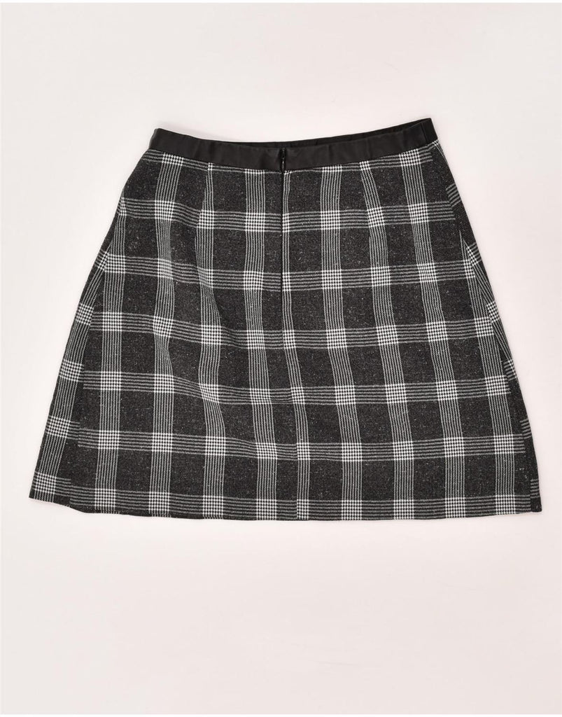 OASIS Womens A-Line Skirt UK 8 Small W26 Grey Check Polyester | Vintage Oasis | Thrift | Second-Hand Oasis | Used Clothing | Messina Hembry 