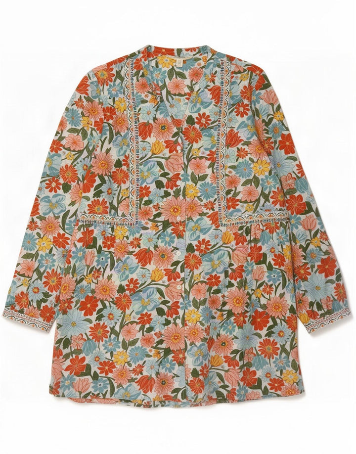 Seasalt Cornwall Womens Tunic Dress UK 14 Large Multicoloured Floral