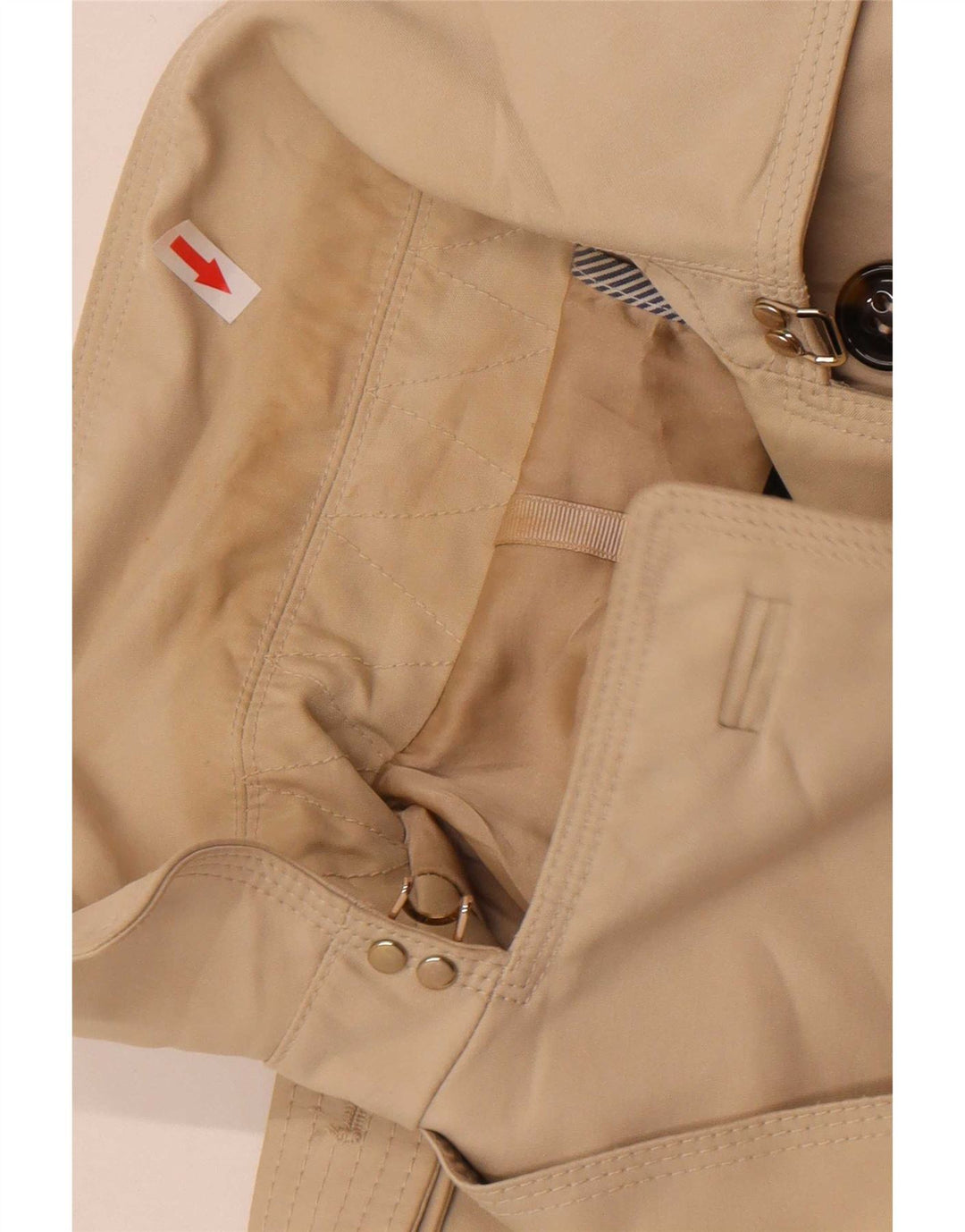 Zara Womens Trench Coat UK 10 Small Beige