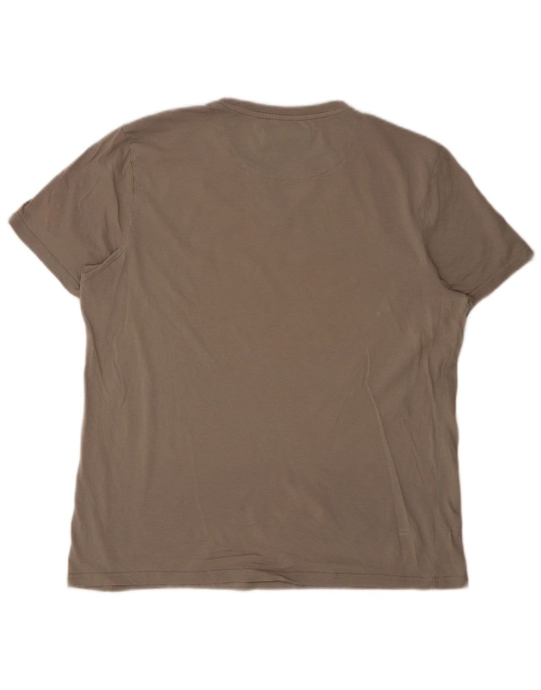LYLE & SCOTT Mens T-Shirt Top XL Beige Cotton
