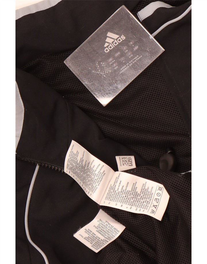 Adidas Mens Tracksuit Top Jacket UK 46/48 XL Black Colourblock Polyester