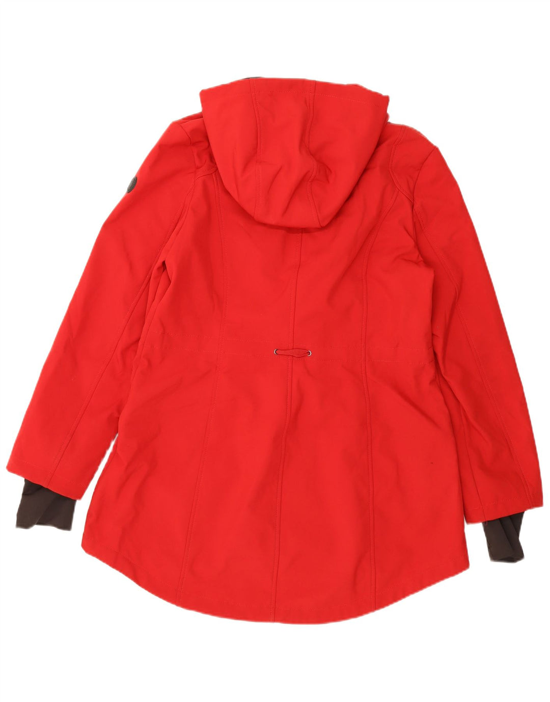 French Connection Womens Hooded Regular Fit Rain Jacket UK 14 Large Red