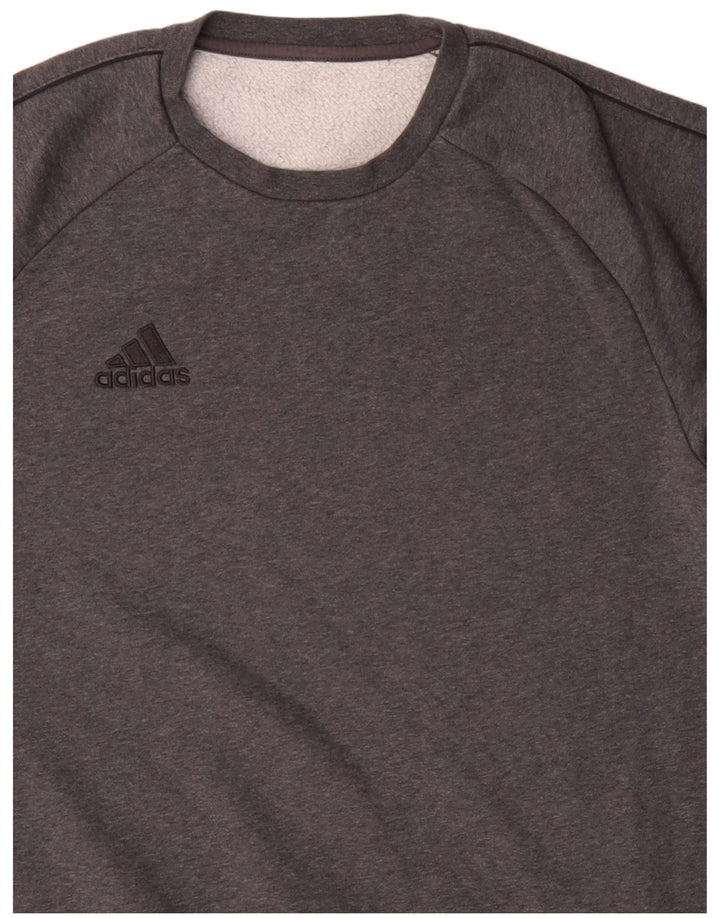 Adidas Mens Sweatshirt Jumper Small Grey Cotton