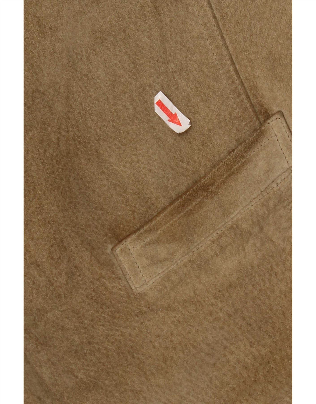 Pionier Mens Suede Waistcoat Medium Khaki