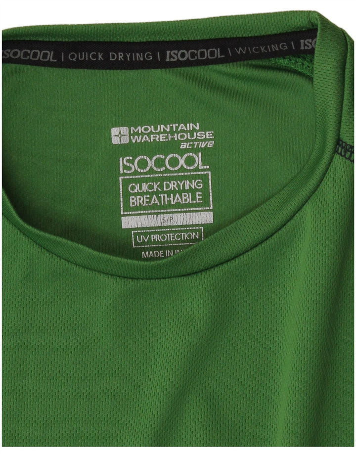 Mountain Warehouse Mens T-Shirt Top Small Green Polyester