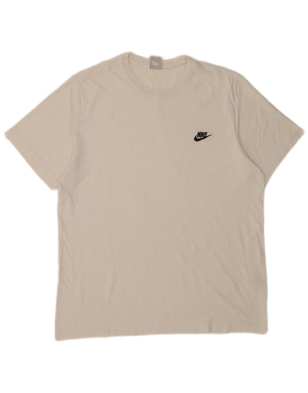 Nike Mens T-Shirt Top XL White Cotton