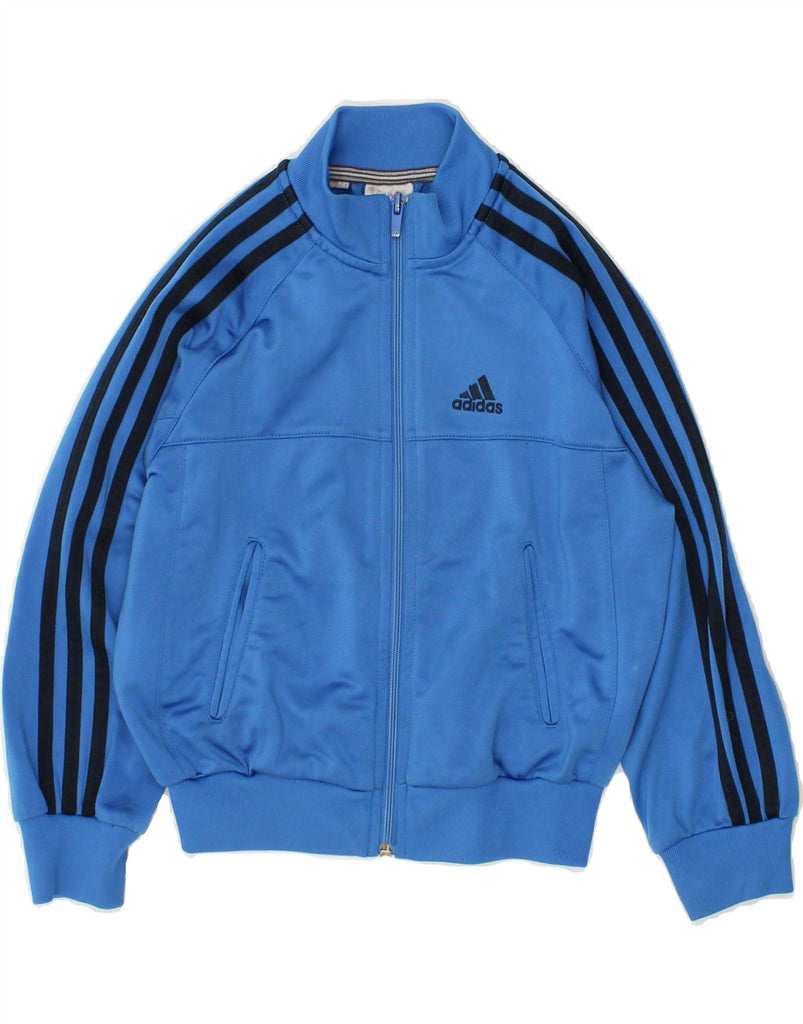 ADIDAS Boys Tracksuit Top Jacket 7-8 Years Blue Cotton | Vintage Adidas | Thrift | Second-Hand Adidas | Used Clothing | Messina Hembry 