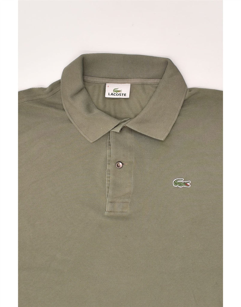 LACOSTE Mens Polo Shirt Size 6 XL Grey Cotton | Vintage Lacoste | Thrift | Second-Hand Lacoste | Used Clothing | Messina Hembry 