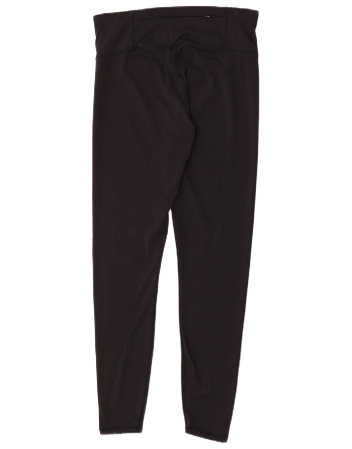 Superdry Womens Graphic Leggings UK 14 Large Black Polyester