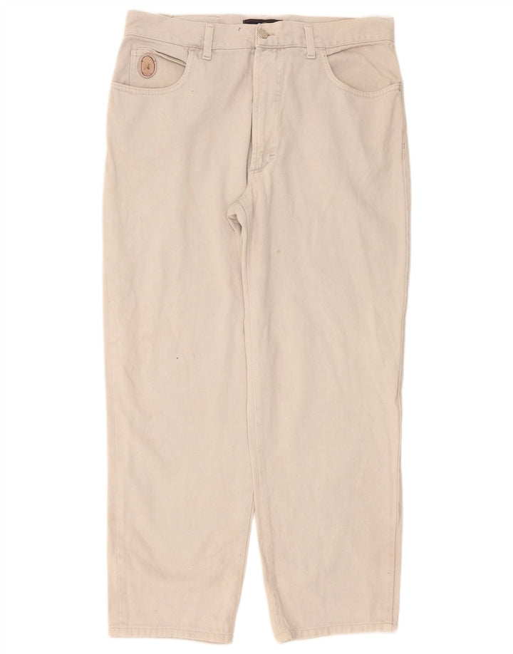 Trussardi Mens Tapered Jeans W34 L29 Beige